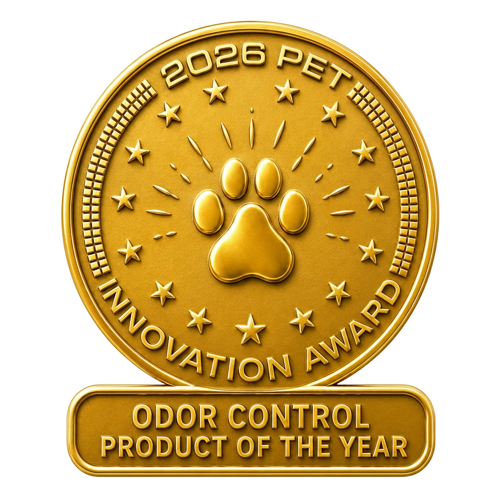 2026 Pet Innovation Award — Odor Control Product of the Year winner badge