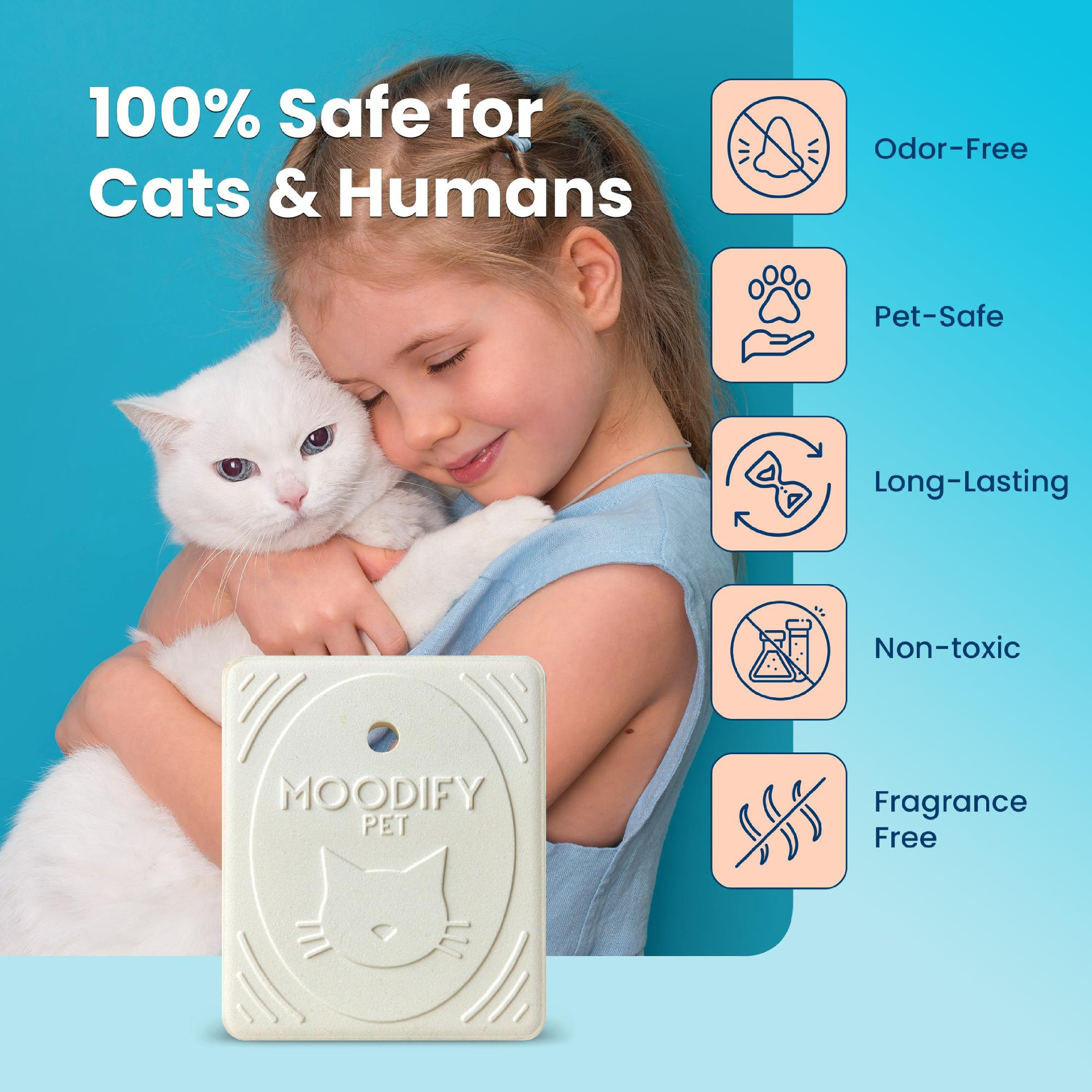 MoodifyPet Odin Special Edition · Cat Litter Odor Neutralizer is safe for your whole family — fragrance-free during use, non-toxic, pet and kid safe, no aerosols and no heat required