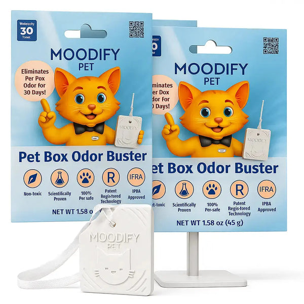 MoodifyPet Multi Cat Litter Odor Eliminator 6 pack for Homes with Multiple Cats MoodifyPet